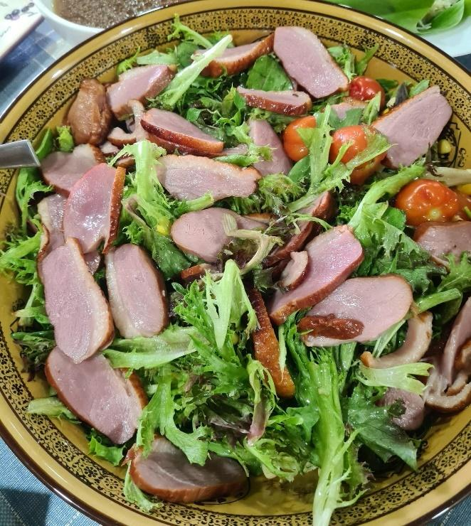 Salad with Smoked Duck
